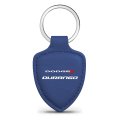 Dodge Durango Blue Shield-shape Style Genuine Leather Key Chain Official Licensed