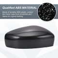 Car Rear View Driver Passenger Side Mirror Cover Cap Replacement Black Carbon Fiber For Infiniti G37 G25 Q60 Q40 2008-2015