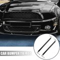 X Autohaux 2pcs Car 200mm Adjustable Front Bumper Lip Lever Splitter Support Rod Black