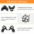 Uxcell 30pcs 11mm 0 43 Spring Hose Clamp Steel Band With Plastic Handle Fuel Line Silicone Tube Clip For
