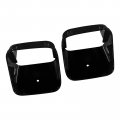 Hecasa Pair Park Light Bezel Compatible With 1978-1981 Chevy Chevrolet Camaro Z28 Side Marker Lights Driver Passenger Black Abs