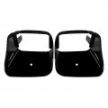 Hecasa Pair Park Light Bezel Compatible With 1978-1981 Chevy Chevrolet Camaro Z28 Side Marker Lights Driver Passenger Black Abs