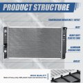 Dpi 2476 Factory Style 1-row Cooling Radiator Compatible With Oldsmobile Aurora 1997-1999 Aluminum Core