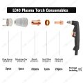 Weldingstop Plasma Cutting Kits For Lincoln Electric Tomahawk 625 Cutter Lc40 Torch Electrode Tips Retaining Cup Swirl Ring