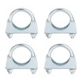 4pcs Muffler U-bolt Clamps For 38mm 1-1 2 Diameter U-shaped Exhaust Pipe Clamp Saddle Type Pipes Connection 