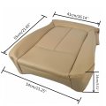 Secosautoparts Passenger Bottom Perforated Leather Seat Cover Tan Compatible With Ford F 150 F250 2011-2016