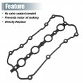 Uxcell Engine Valve Cover Gaskets No 06f103483d For Audi A4 2005-2009 Black Rubber