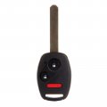 Ocpty 2x Uncut Keyless Entry Remote Control Key Fob Transmitter Replacement For 03-2007 Honda Accord 05-2006 Cr-v 2010 Element