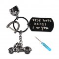 Lagava Dad Gifts From Daughter Motorcycle For Men Ride Safe Keychain Birthday 