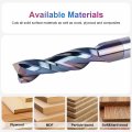 Spetool Spiral Upcut Router Bit 1 2 Inch Shank With Extra Long Life Coating Carbide Cnc Bits End Mill For Wood Mortises Carving