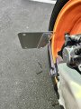 Eaccessories Ea Flat Vertical License Plate Relocation Holder Bracket For Honda Cbr1000 Series 1992-2025 Rear Axle Tag Mount 