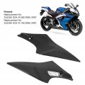 Qiilu 2pcs Gas Tank Side Fairing Cover Left Right Replacement For Suzuki R 600 750 2006 2007 Carbon Fiber Seats And