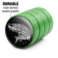 Musky Fishing Illustration Valve Stem Caps For Tire Rim Wheel Aluminum Green