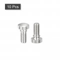 Uxcell Knurled Thumb Screws M6x12mm Brass Shoulder Bolts Grip Knobs Fasteners Nickel Plated 10pcs