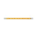 Grand General 76311 Amber 12 Ultra Thin Surface Mount 15-led Marker And Clearance Sealed Light Bar With Clear Lens 