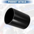 Uxcell 4 5 Id 6 Length 4-ply Reinforced High Temp Straight Coupler Silicone Reducer Hose Black For Car Intercooler Intake