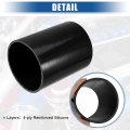 Uxcell 4 5 Id 6 Length 4-ply Reinforced High Temp Straight Coupler Silicone Reducer Hose Black For Car Intercooler Intake