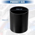 Uxcell 4 5 Id 6 Length 4-ply Reinforced High Temp Straight Coupler Silicone Reducer Hose Black For Car Intercooler Intake