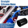 Uxcell 4 5 Id 6 Length 4-ply Reinforced High Temp Straight Coupler Silicone Reducer Hose Black For Car Intercooler Intake