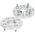 15mm Wheel Spacers 4x100 Bore 54 1mm For Fiat 124 Spider Mazda Mx-5 Miata Toyota Prius C And Corolla Real Forged Aluminum 2 