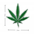 420 Leaf 3d Metal Car Emblem Auto Badge Vehicle Decal Motorcycle Sticker Green