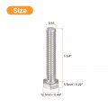 Uxcell 5 16-18x1-3 4 Hex Head Bolts 15pcs 304 Stainless Steel Hexagon Bolt Fully Thread Machine Screw