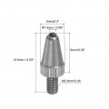 Uxcell Contact Point For Dial Indicator Linear Gauge 1 5mm Diameter Ball Tip M2 5 Thread 9mm Length