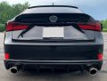 Kuafu Rear Bumper Lip Diffuser Compatible With 2014-2016 Lexus Is250 Is350 Is200t Spoiler Splitter F-sport Style Black Abs