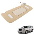Sun Visor Beige Right Passenger With Mirror Replacement For 2007-2014 Silverado Tahoe Yukon Suburban Escalade 22850306 