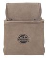 1 Pocket Heavy Duty Suede Leather Nail Tool Pouch Wide Belt Tunnel Slot 