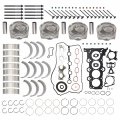 Partszen 23041-2b600 Hbhy22l 8997 Engine Overhaul Rebuild Kit Pistons Rings Main Rod Bearing Set Intake Exhaust Valve For 