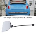 Car Bumper Tow Hook Cover Rear Chrome Cap 735455393 Towing Eye