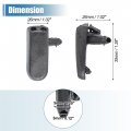 Uxcell 2pcs Windshield Wiper Washer Nozzle Spray Jet For Volkswagen Passat 1 9l 1996-1997 No 191955985a
