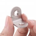 Uxcell Family 20mmx20mm Stainless Steel Furniture Fixing Corner Brace Joint Angle Bracket Silver Tone 6pcs