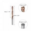 Uxcell Twist Drill Bit 4 9mm Jobber Nanoscale Titanium Coated K35 Tungsten Carbide Straight Shank 60mm Length For Drilling
