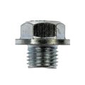 Oil Drain Plug For Mitsubishi Mirage 2014 2024 Steel Silver With Gasket Hex Head Drive Fine Thread Replacement 9247 14027 