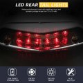 Rich Choices Rear Fender Mount Red Led Tail Light Brake Lamp Turn Signals License Plate For Custom Off-road Motorcycle Dirt