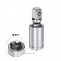 Uxcell Socket Accessory Set 24mm Shallow 360a Rotatable Hex Shank Impact Driver Adaptor Universal Joints With 1 2 Drive
