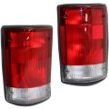 Tail Light Assembly Pair For Ford E 150 350 Econoline Club Wagon 1995 2002 Driver And Passenger Side F5uz13405a F5uz13404a 