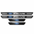 Ipick Image For Ford Escape Real Carbon Fiber 4 Pcs Universal Door Sill Step Protector Guard Decal Plates Plate