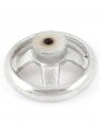 Uxcell 69mm X 29mm Round Metal Hand Wheel Silver Tone For Milling Machine