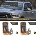 Vipmotoz Full Led Sequential Side View Mirror Turn Signal Lamp Compatible With 2019-2023 Ram 1500 Pickup Truck Chrome Lens