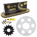 Niche Drive Sprocket Chain Combo For Suzuki Gs750e Gs750es Front 14 Rear 43 Tooth 530vm-x X-ring 112 Links