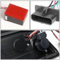 Auto Dynasty Led C-tube Bar Tail Brake Light Compatible With Chevy Gmc C K Pickup 88-00 Left And Right Side Black Housing