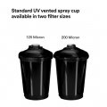 3m Pps Series 2 0 Uv Vented Spray Cup Kit Standard 26260 Ready To Use Includes 23 7 Fl Oz And Lids With A 200 Micron Filter