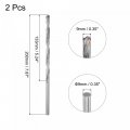 Uxcell 7mm Cutting Dia Cemented Carbide Twist Extra Long Drill Bit With Round Straight Shank For Hardened Steel Stainless 200mm