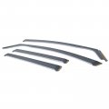 Ikon Motorsports Window Visors For 2021-2023 Volkswagen Id 4 In Channel Smoke Acrylic Shade Rain Sun Guards Wind Vent Air