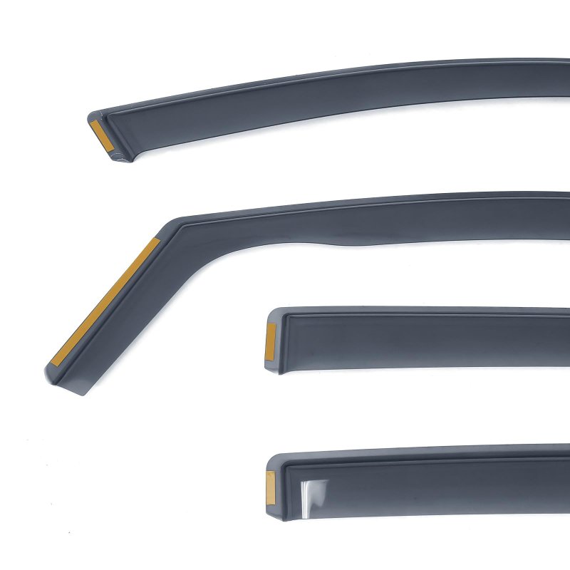 Ikon Motorsports Window Visors For 2021-2023 Volkswagen Id 4 In Channel Smoke Acrylic Shade Rain Sun Guards Wind Vent Air