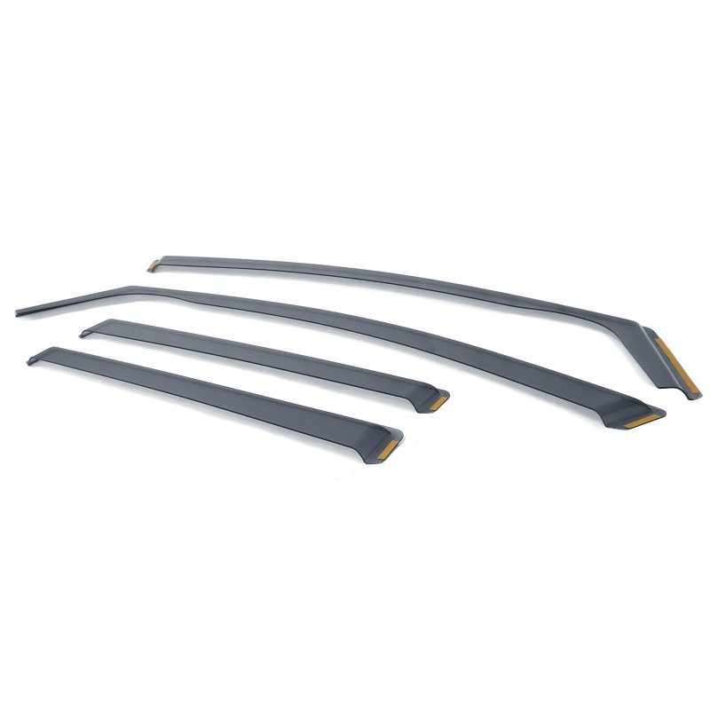 Ikon Motorsports Window Visors For 2021-2023 Volkswagen Id 4 In Channel Smoke Acrylic Shade Rain Sun Guards Wind Vent Air