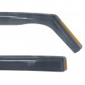 Ikon Motorsports Window Visors For 2021-2023 Volkswagen Id 4 In Channel Smoke Acrylic Shade Rain Sun Guards Wind Vent Air